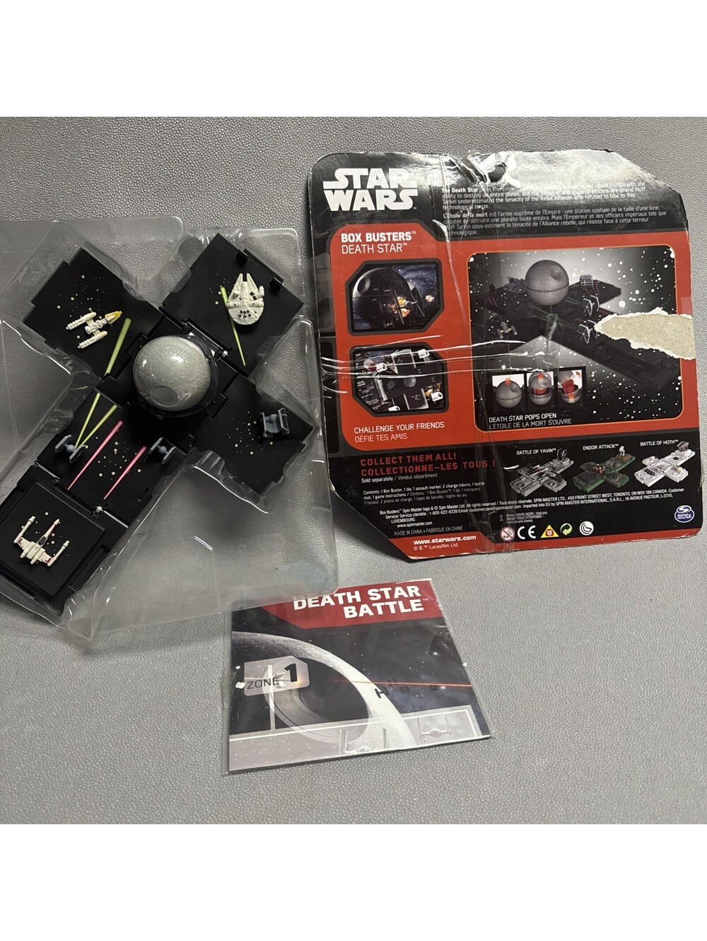 Star Wars Box Buster Death Star Battle Open Box